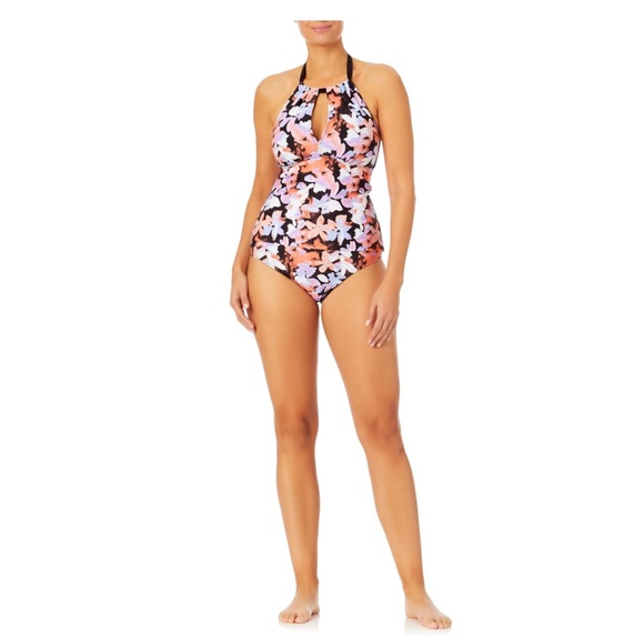New Time and Tru Women's Plus Watercolor Tie Swim Top and Bottom Medium 8/10 - Picture 10 of 10